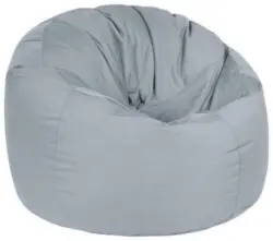 Outdoorsitzsack in Hellgrau 'Donut'