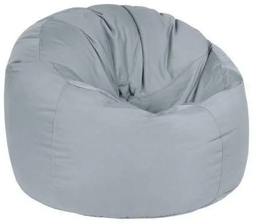 Outdoorsitzsack in Hellgrau 'Donut'