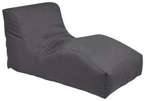 Outdoorsitzsack in Dunkelgrau 'Wave'