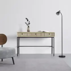 Konsole 'Milano', in Esche- farben/Schwarzca. 120x40 cm