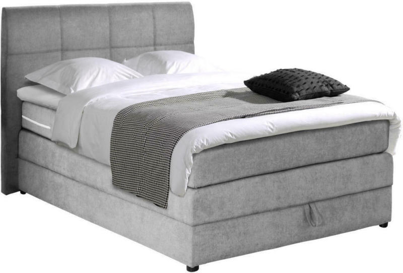 Boxspringbett 120/200 cm in Hellgrau