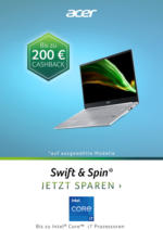 Acer Acer : Cashback Aktion - bis 31.08.2021