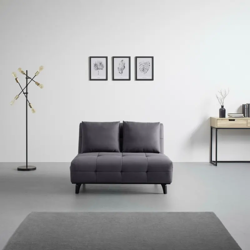 Schlafsofa 'Rica' mit Schlaffunktion, grau