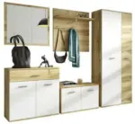 mömax Garderobe 'Irys' , eiche, weiß