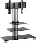 mömax Dornbirn - Ihr Trendmöbelhaus in Dornbirn TV-Rack in Schwarz/Alufarbe 'Amalo Mini B:100 CM'