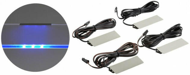 LED Beleuchtung 4er-Set, blau