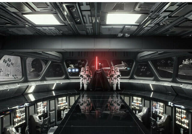 Fototapete Star-Wars Destroyer Deck ca. 368 x 254 cm