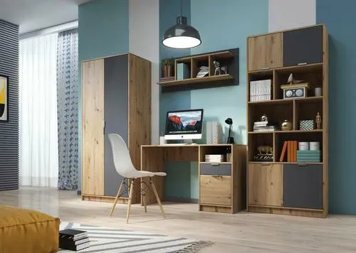 Jugendzimmer 'Gap', eiche, anthrazit