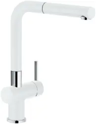 Küchenarmatur 1150373888 in Weiß/Chrom