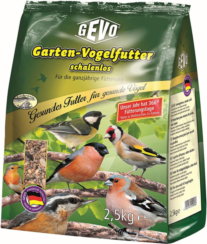 GEVO Nourriture pour oiseaux de jardin 2.5kg