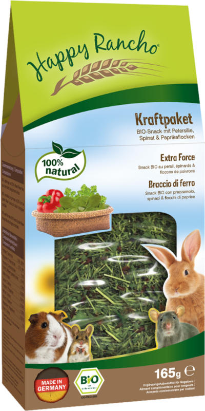 Happy Rancho BIO Nagersnack Kraftpaket 165g