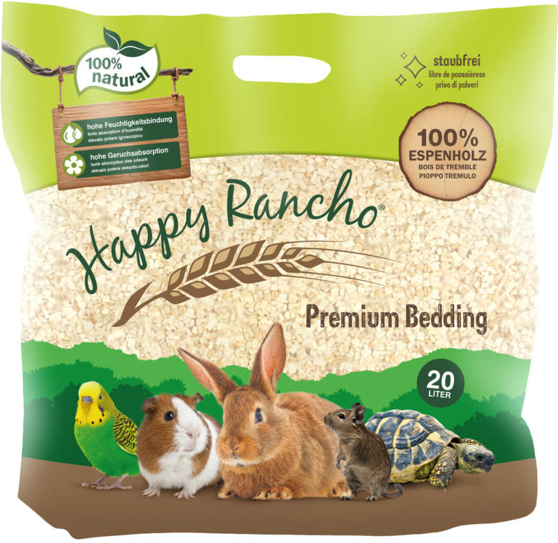 Happy Rancho Kleintierstreu Premium Bedding 20l / 4kg