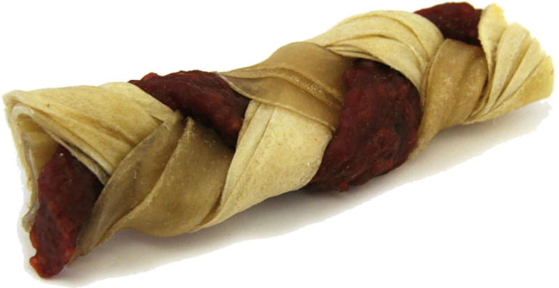 Snuggis Rinderhaut-Zöpfe mit Poulet S 5 Stück