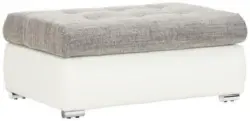 Hocker in Weiß/Grau