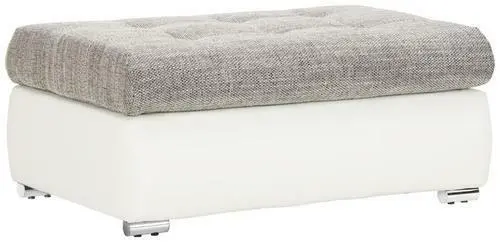 Hocker in Weiß/Grau