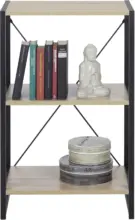 mömax Regal Schwarz/Sonoma Eiche