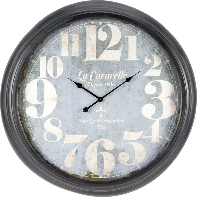 Uhr Bronx in Grau ca.Ø93cm