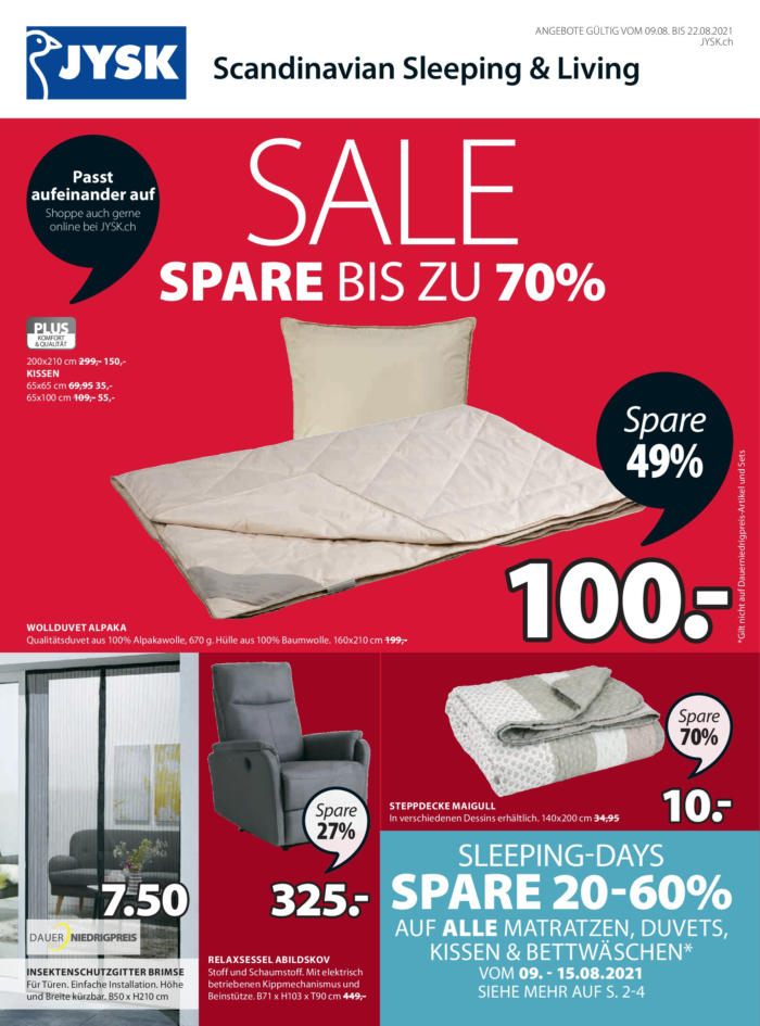 Profital Aktuelles JYSK Angebot