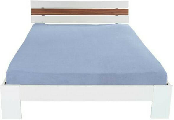 Baumwoll-Betttuch 200 x 250 cm blau