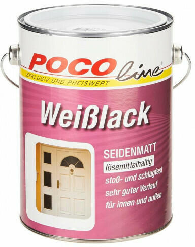 Weißlack seidenmatt2,5 Liter