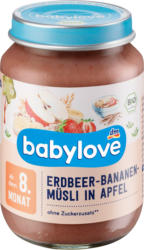 babylove Babybrei Erdbeer-Bananen-Müsli in Apfel