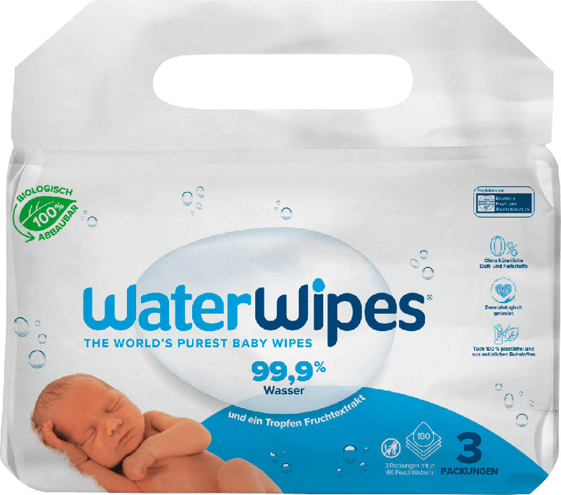 WaterWipes Feuchttücher 3x60St
