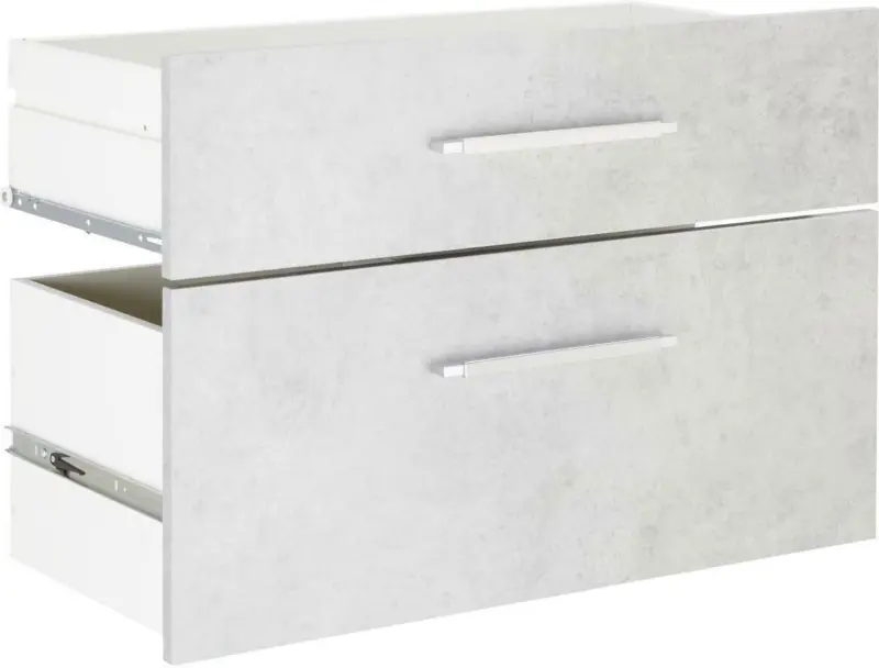 Schubladenset in Grau 2er Set