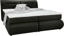 Boxspringbett in Dunkelgrau ca. 160x200cm
