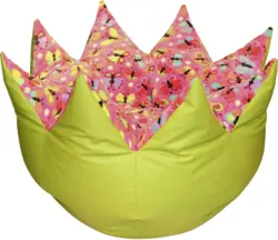 Sitzsack in Rosa/Grün