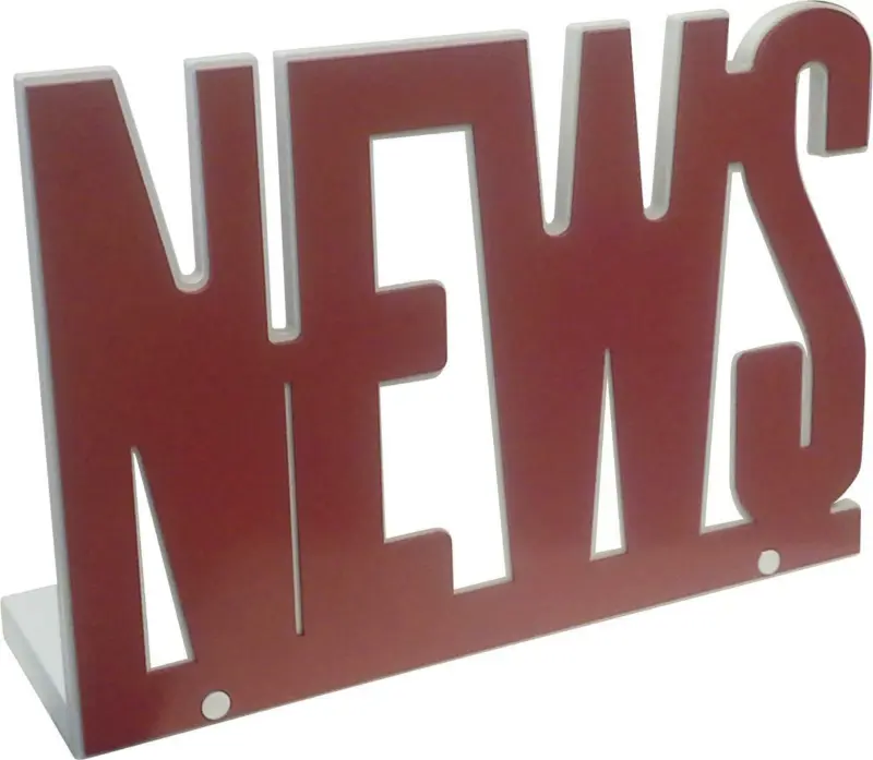 Zeitungsständer NEWS in Rot/Weiß