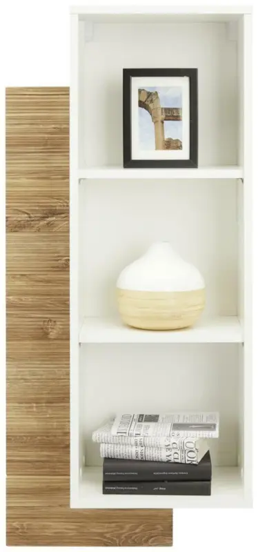 Wandregal in Wei&szlig; Hochglanz