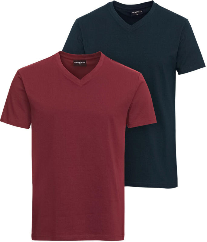 2 Herren T-Shirts mit V-Ausschnitt (Nur online)