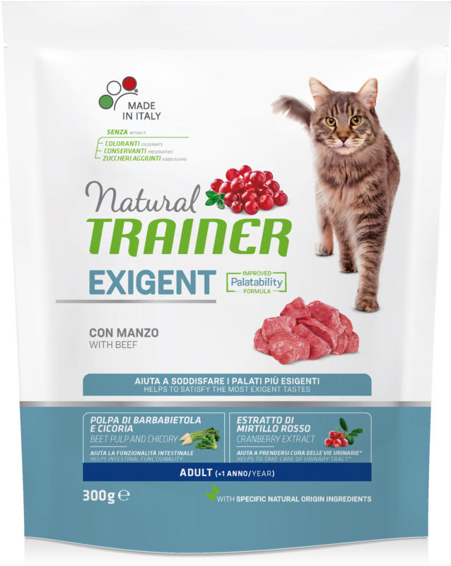 Trainer Natural Trockenfutter Exigent Rind 300g