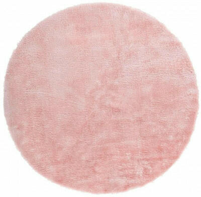 Fellimitat ca. 120 cm rund rosa