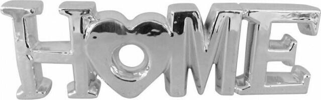Schriftzug HOME silber