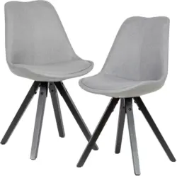 Stuhl-Set 'WL6.125', 2-er Set, hellgrau