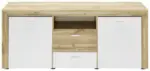 mömax Lowboard in Eichefarben/Weiß