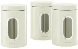 Vorratsdosenset in Cremefarben, 3-teilig
