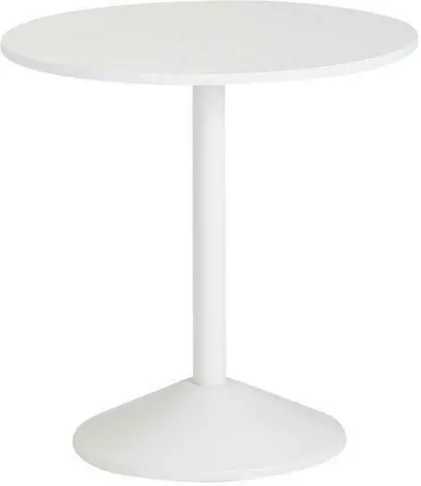 Beistelltisch 'WL5.984' Ø ca. 48 cm, weiss