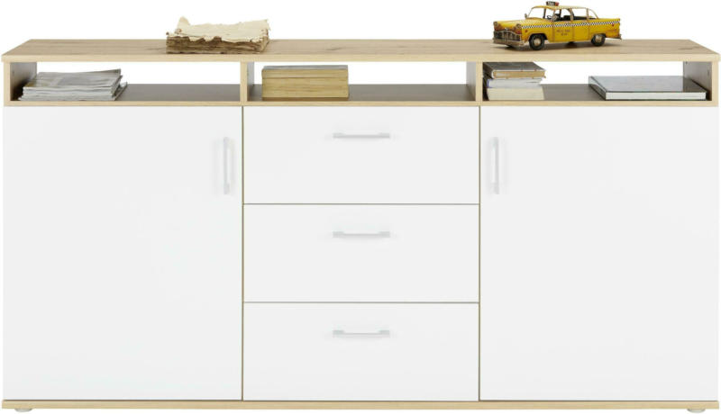 Sideboard in Weiß/Eichefarben