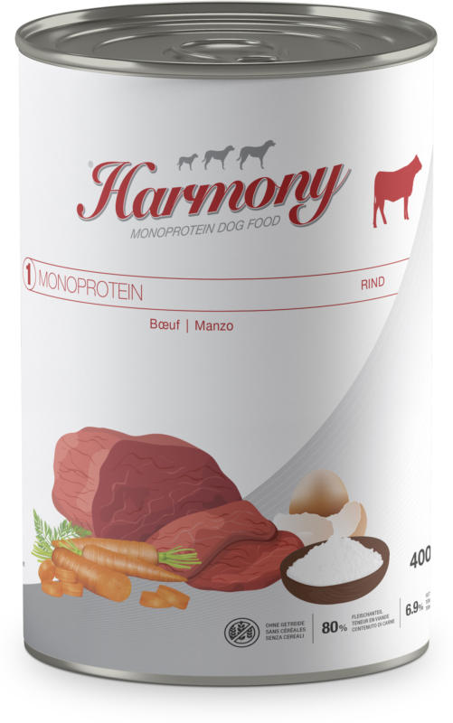 Harmony Dog Monoprotein Rind 6x400g