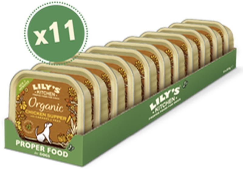 Lily's Kitchen Nassfutter für Hunde Organic Supper Huhn 11x150g