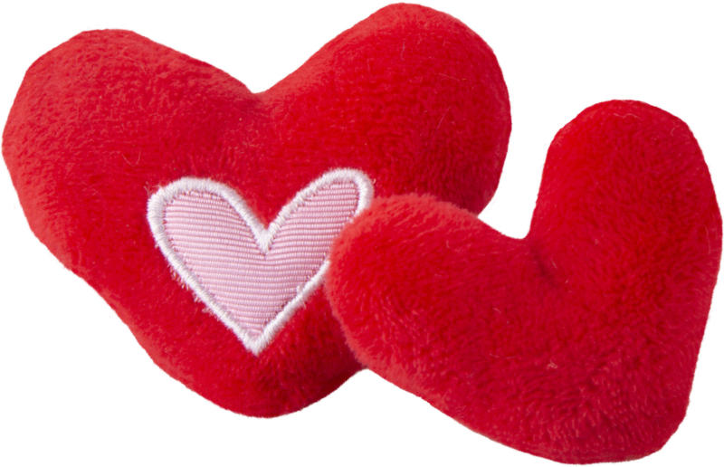 Rogz Jouet pour chats Catnip Hearts 2pcs rouge