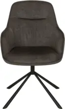 mömax Armlehnstuhl in Grau/Schwarz