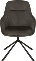 Armlehnstuhl in Grau/Schwarz