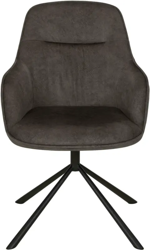 Armlehnstuhl in Grau/Schwarz