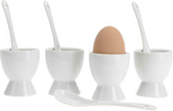 Eierbecherset Fitore S. in Weiß, 8-teilig