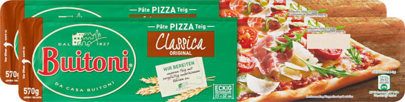 Buitoni Pizzateig Classica, 2 x 570 g