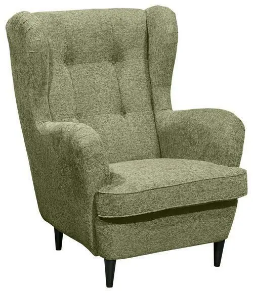 Ohrensessel 'Oskar', olivgrün