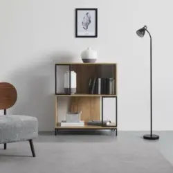 Regal 'Geny', schwarz/braun